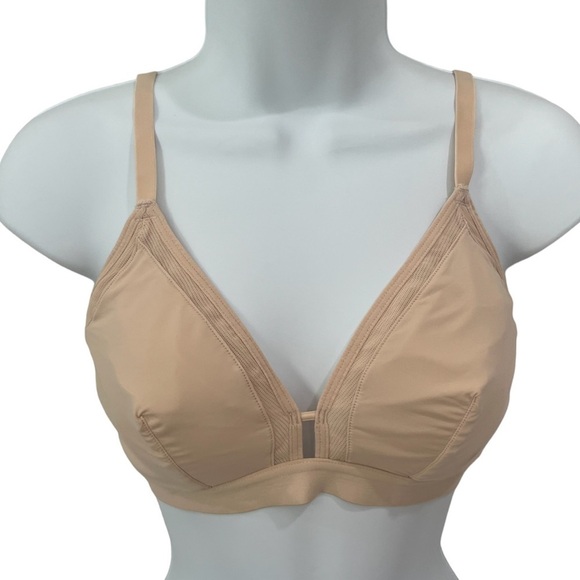 Lively All You nude tan mesh wire free bra size 2 - Picture 1 of 9